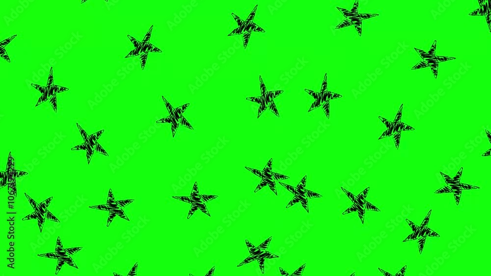 stars on green screen video. chroma key stars on green screen video. chroma key