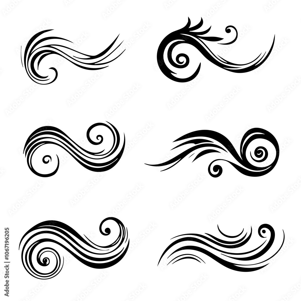 swirl line wind swirl line wind