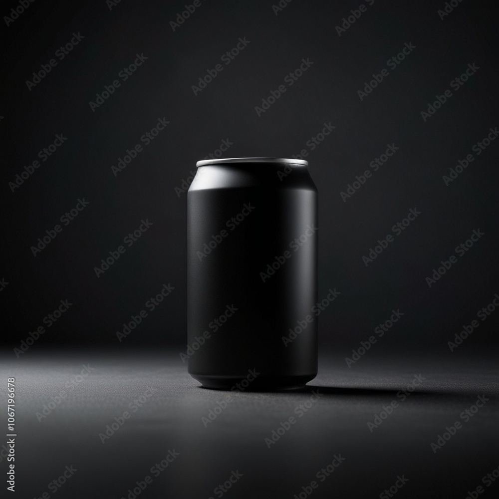 blank beverage can mock up for branding design