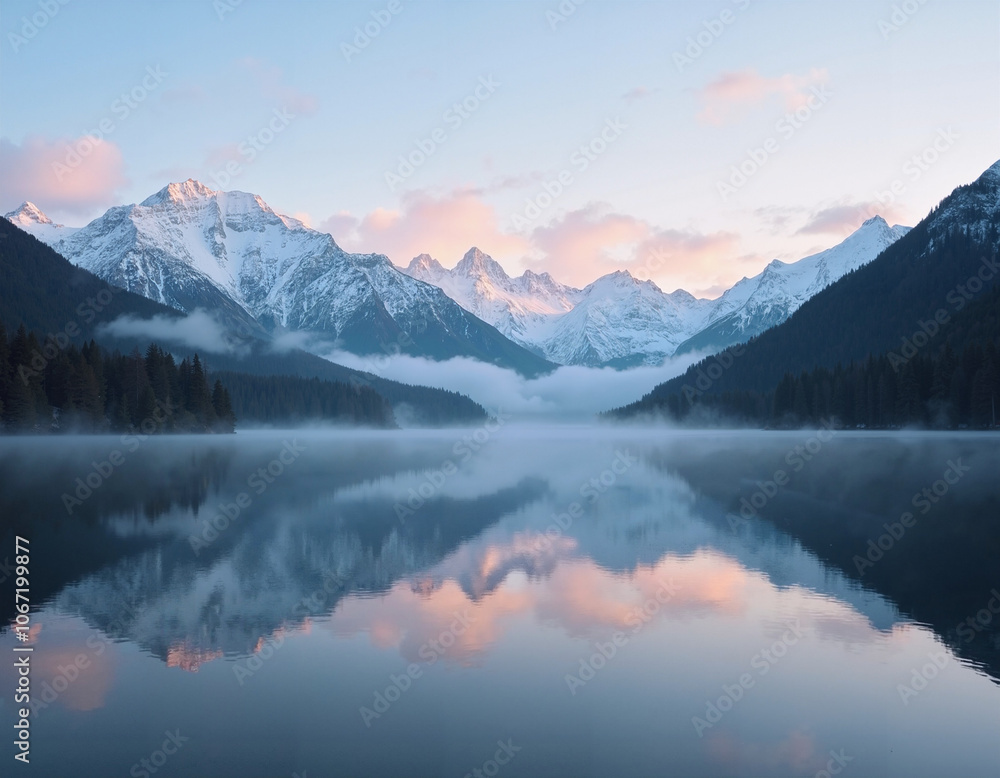 Mountain Lake Reflection. Mountain Lake Reflection.