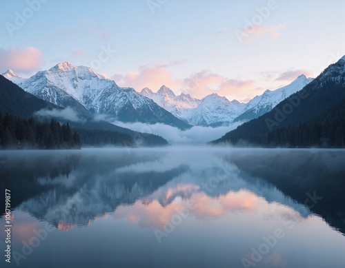 Mountain Lake Reflection.