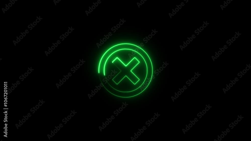 crosses in circle symbol of not Approved, bad Quality, not success or not confirmed status. illustration design black background. crosses in circle symbol of not Approved, bad Quality, not success or not confirmed status. illustration design black background.