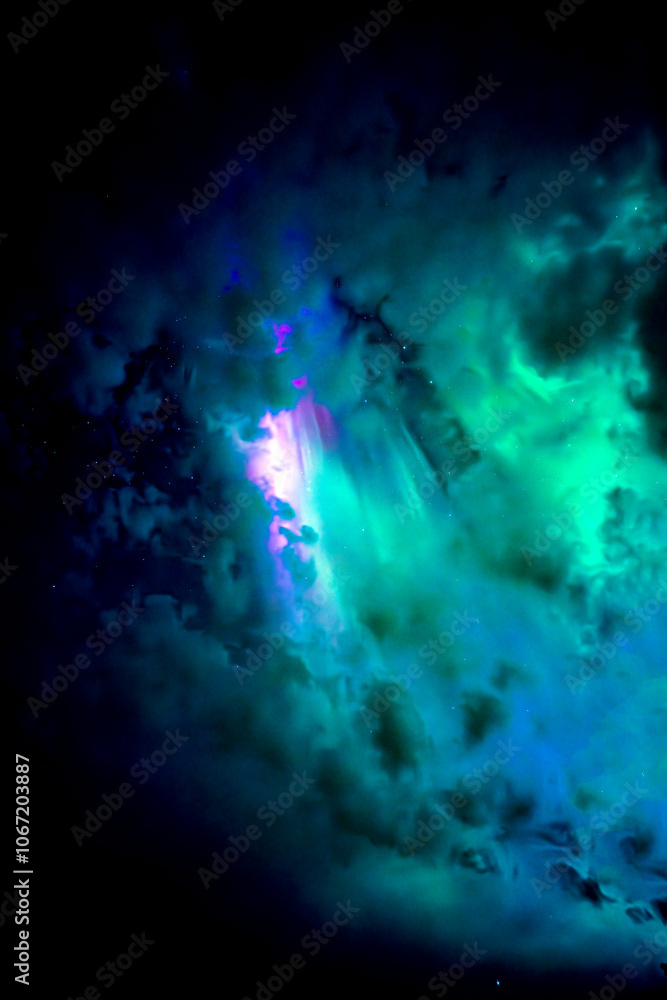 Northern lights dancing over dark space in north of Sweden. Northern lights dancing over dark space in north of Sweden.