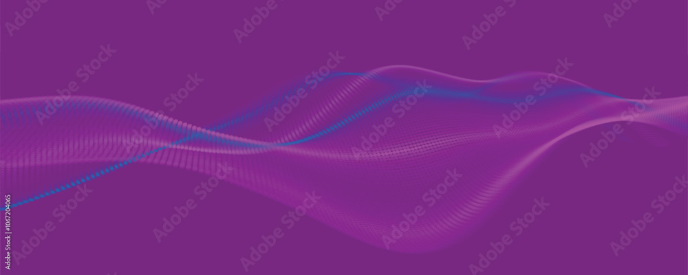 Futuristic dot wave. Abstract digital particle wave. Technology background. Colored musical wave. Light background. Digital background with smooth, wavy curves. 3D vector illustration Futuristic dot wave. Abstract digital particle wave. Technology background. Colored musical wave. Light background. Digital background with smooth, wavy curves. 3D vector illustration