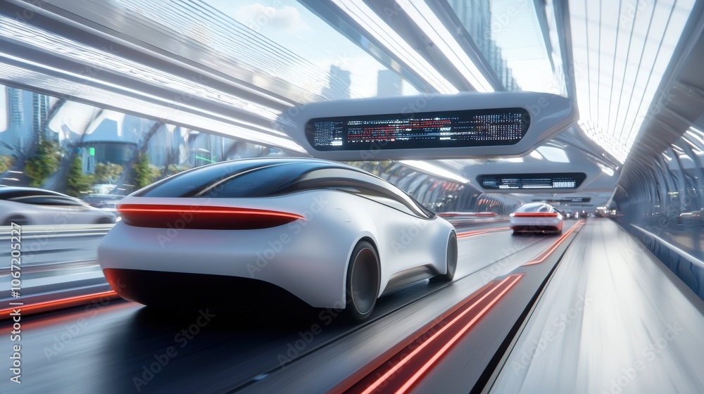 Futuristic Autonomous Transportation Hub Concept Futuristic Autonomous Transportation Hub Concept