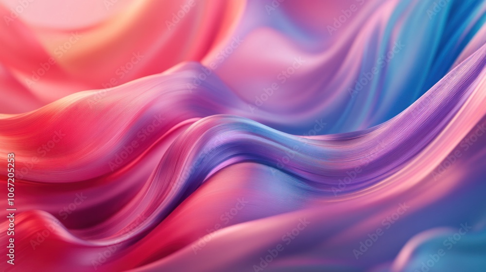 Obraz premium Colorful wavy hair showcasing a variety of shades for dynamic advertising, ideal for trendy and unique hair displays