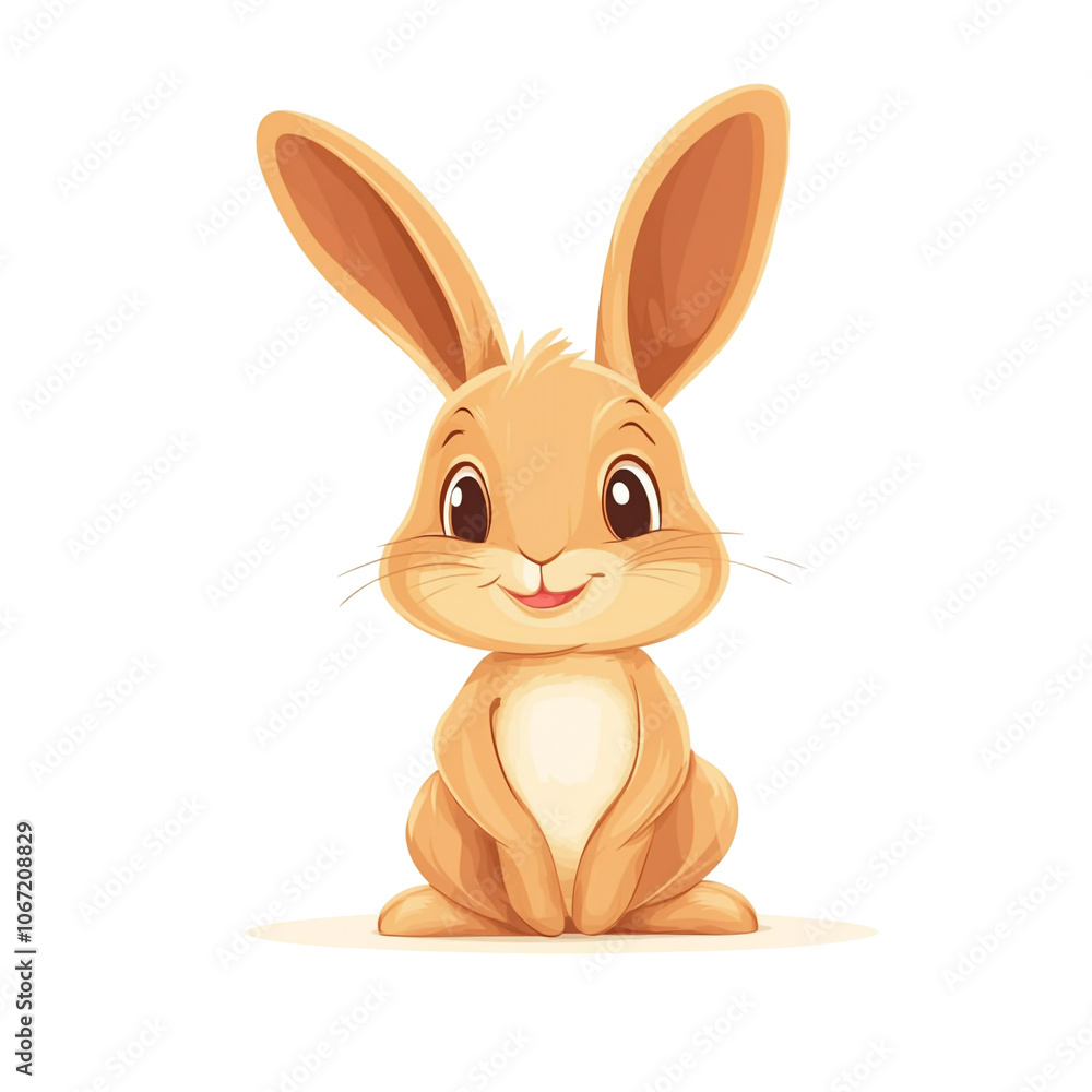 Obraz premium Cute Cartoon Bunny