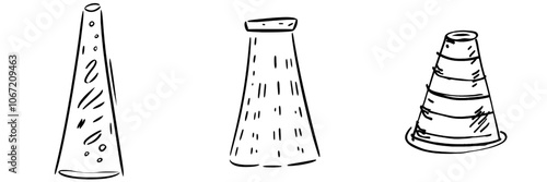 An illustration of icing piping in an isolated modern style