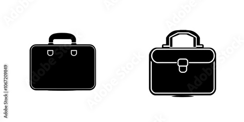 Briefcase icon showing business essentials picked up and carried