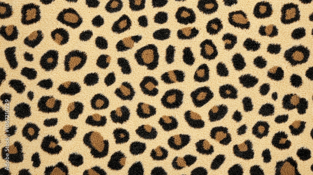 Close-up shot of a brown and black leopard print pattern. Close-up shot of a brown and black leopard print pattern.