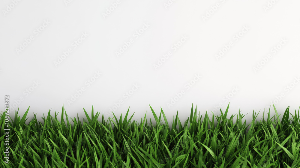 Obraz premium Elegant grass textured wallpaper background, ideal for wedding invitations, baby shower cards, and party invites, featuring ample white space for personalization.