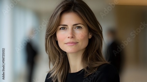 Woman sharing ideas during a team meeting, surrounded by attentive colleagues, bright and open office Free Download Woman sharing ideas during a team meeting, surrounded by attentive colleagues, bright and open office - GFXLoad