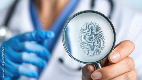 Fingerprint Analysis in Medical Examination Setting photo