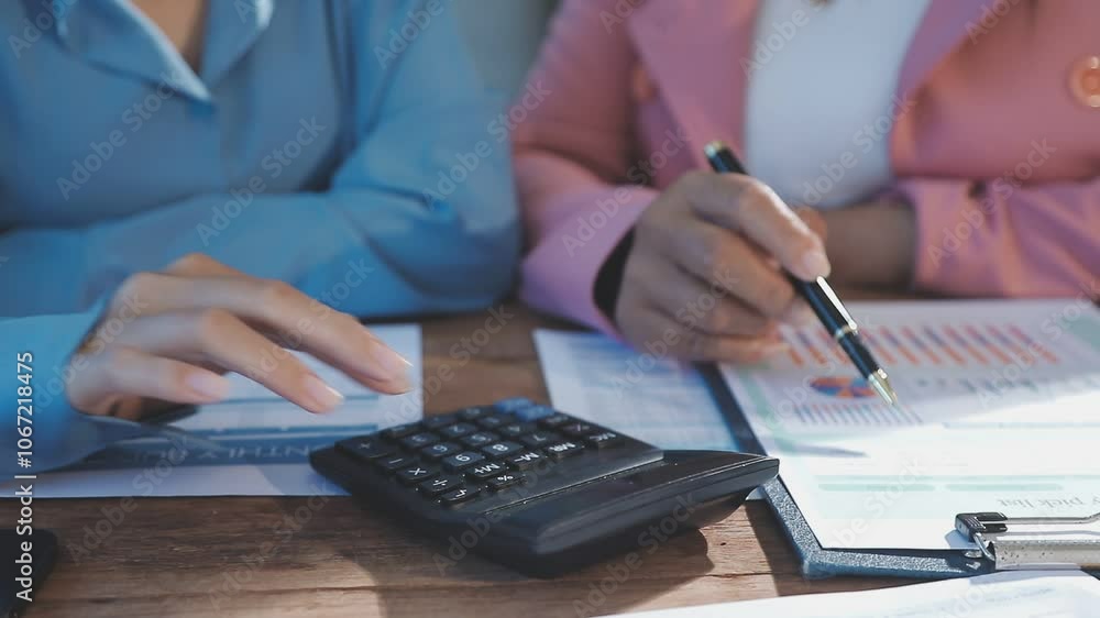 Accounting company provide finance and taxation planning for profitable cash flow, Auditor and accountant team working in office, analyze financial data and accounting record with calculator.Insight Accounting company provide finance and taxation planning for profitable cash flow, Auditor and accountant team working in office, analyze financial data and accounting record with calculator.Insight