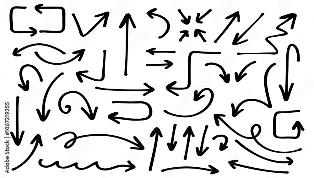 Various vector hand drawn arrows Various vector hand drawn arrows