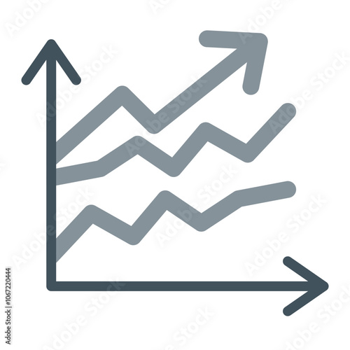 Line Graph Icon Design