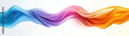 Abstract Wavy Background with Blue, Purple, Pink, Orange Colors.