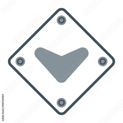 Down Chevron Vector Icon Design
