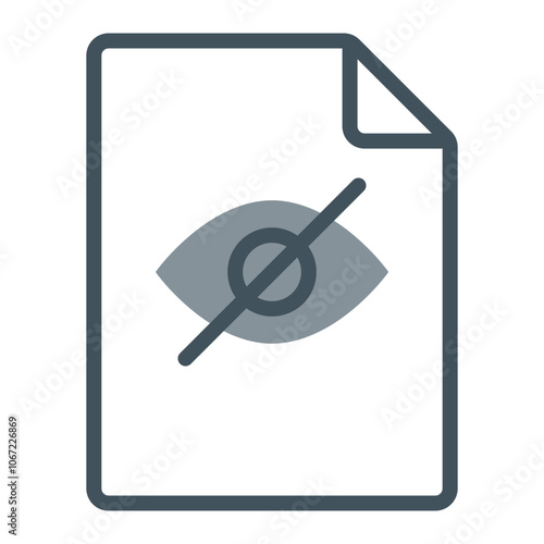 Hidden File Vector Icon Design