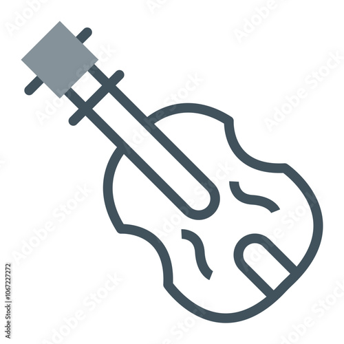 Violin Vector Icon Design