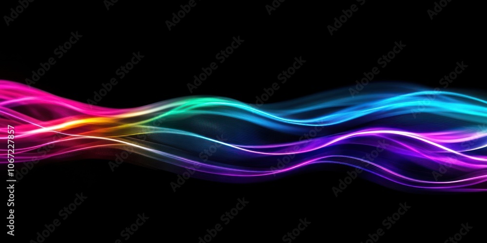 Line futuristic light background colors waves. Line futuristic light background colors waves.