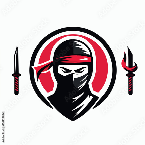 ninja logo illustration