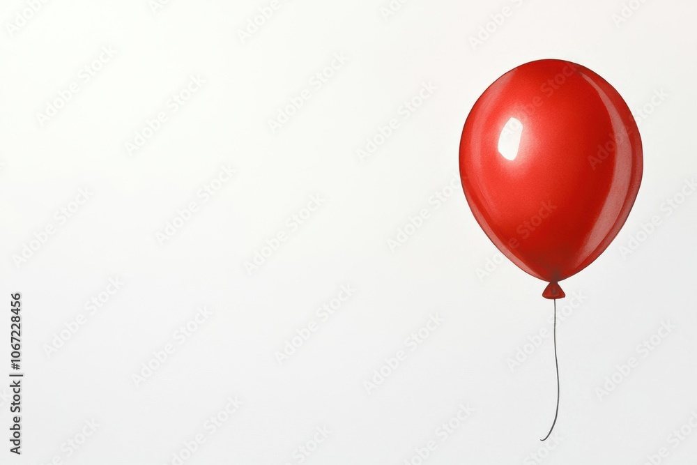 A vibrant red balloon floats gracefully against a plain background, symbolizing celebration, joy, and festive occasions. A vibrant red balloon floats gracefully against a plain background, symbolizing celebration, joy, and festive occasions.