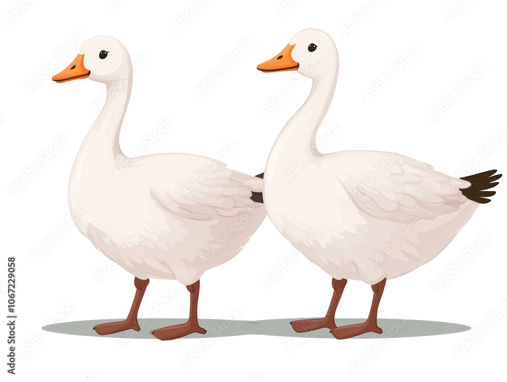 a couple of white ducks a couple of white ducks