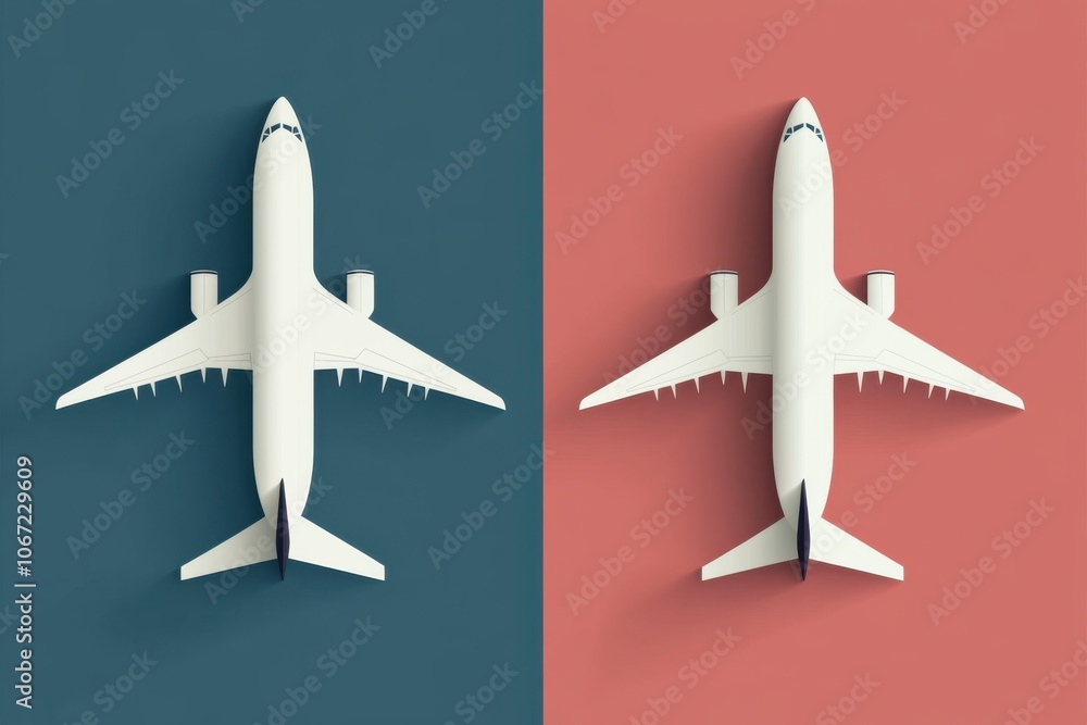 Airplane Design Concept Illustration Airplane Design Concept Illustration