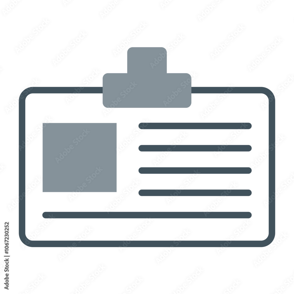 Id Card Vector Icon Design Id Card Vector Icon Design