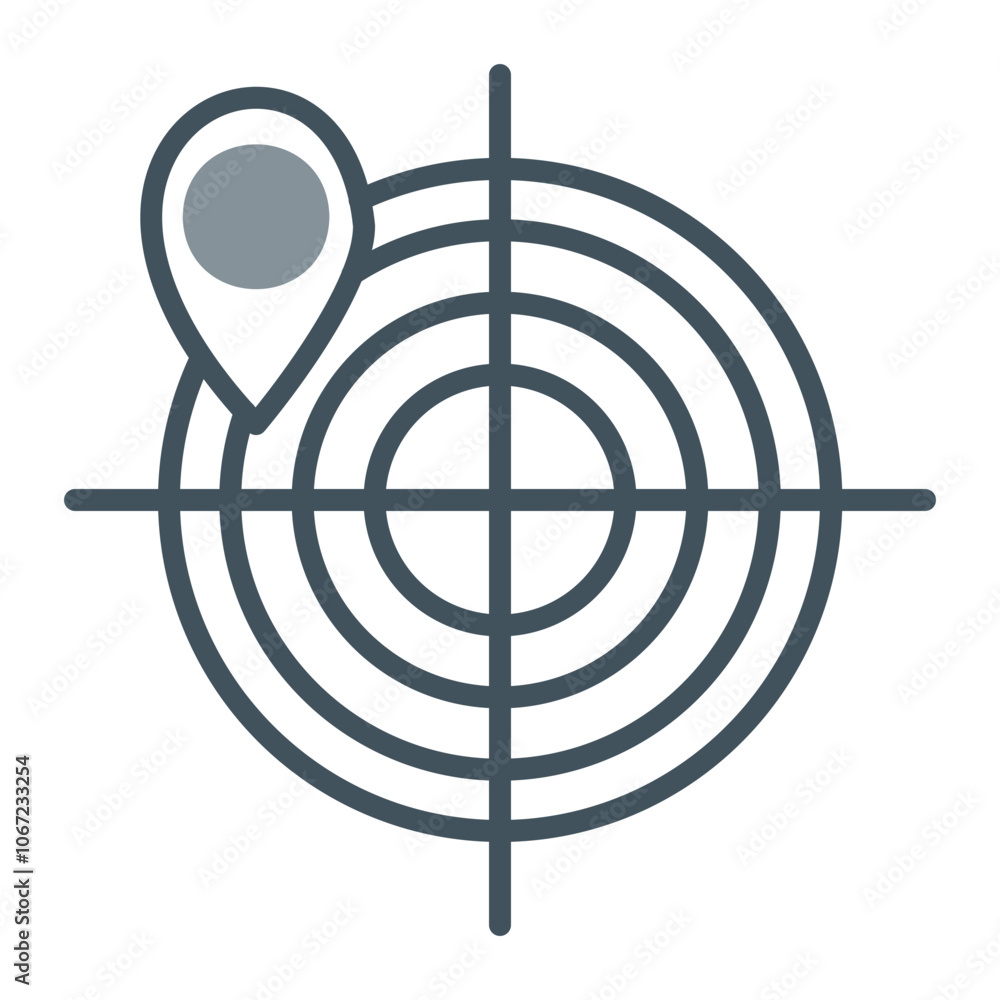 Radar Vector Icon Design Radar Vector Icon Design