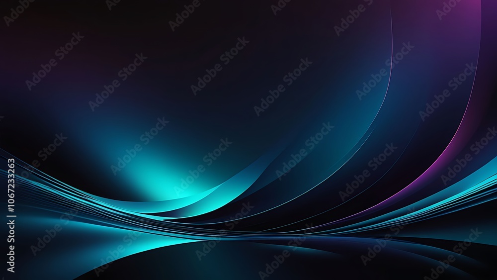 Fototapeta premium Abstract Blue and Purple Curves Background