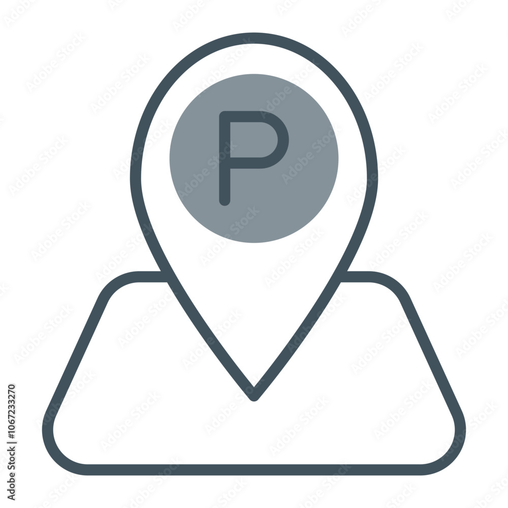 Parking Vector Icon Design