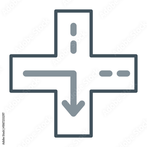 Road Ramps Vector Icon Design