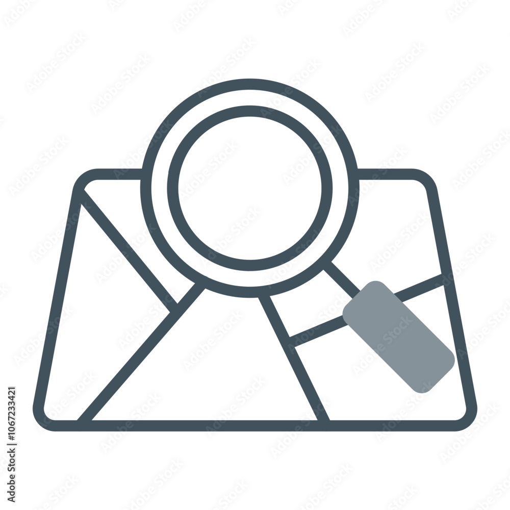 Search Map Vector Icon Design Search Map Vector Icon Design