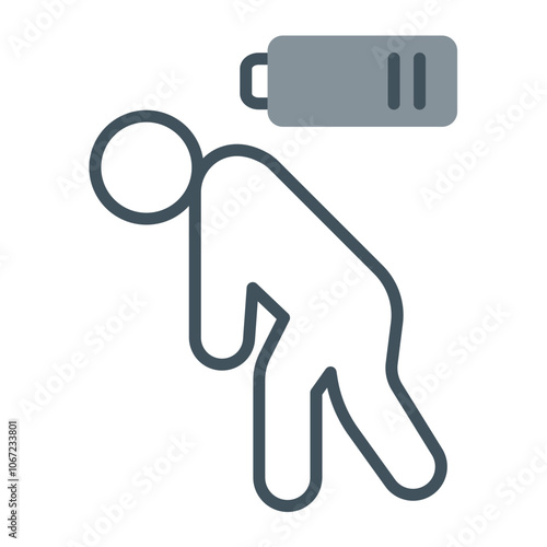 Fatigue Vector Icon Design