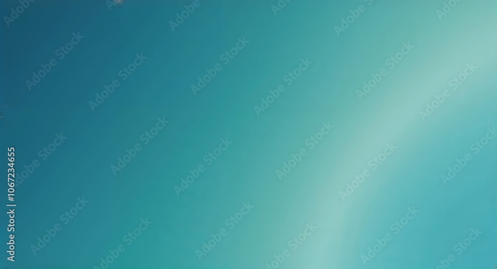 Fototapeta premium Soft gradient of teal and blue background for serene calm