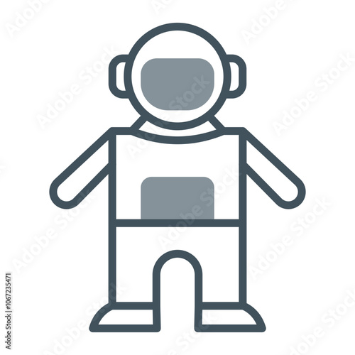 Space Suit Vector Icon Design