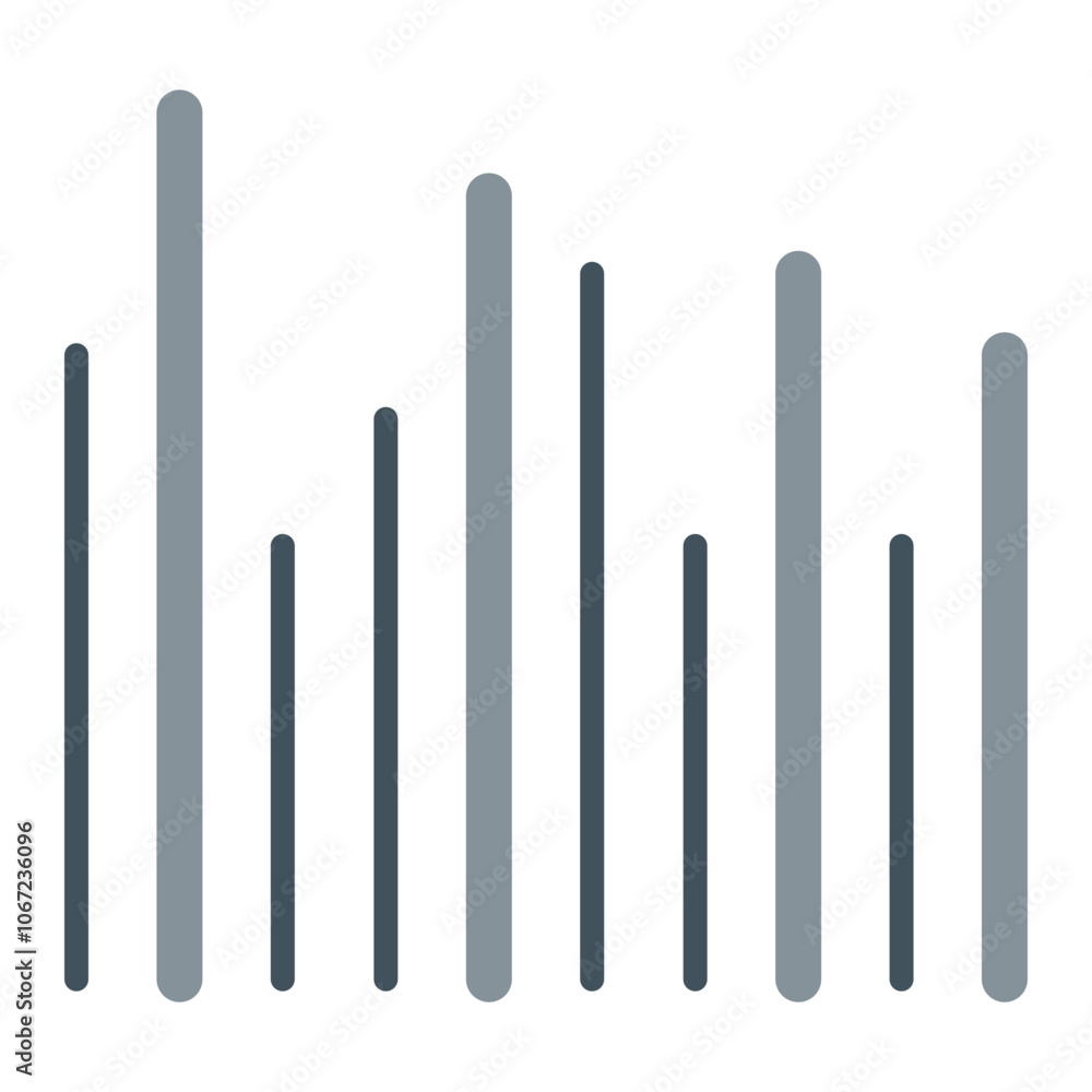 Audio Bars Vector Icon Design