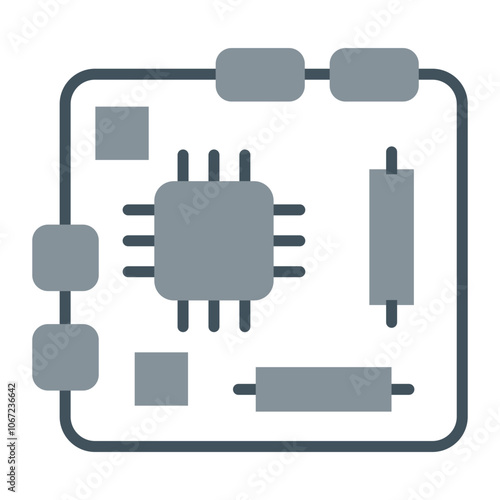Motherboard Vector Icon Design