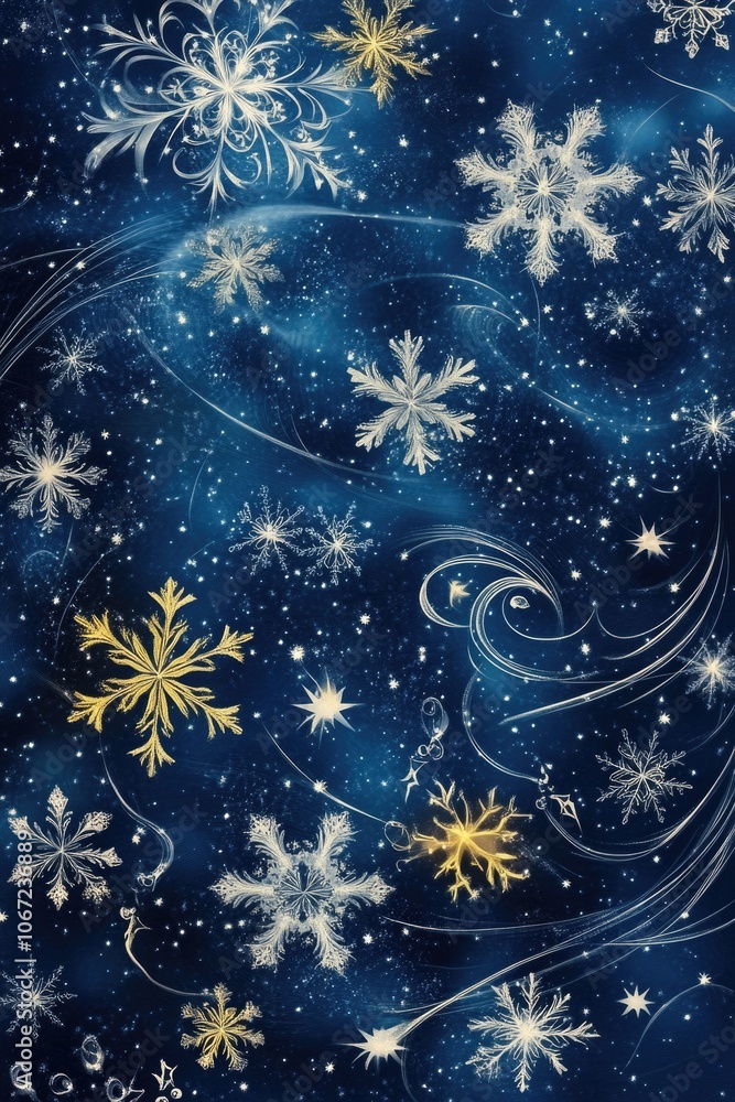 Blue Winter Night Sky Blue Winter Night Sky