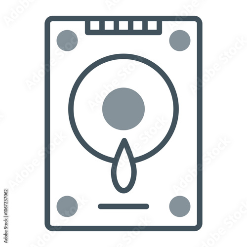 Hard Drive Vector Icon Design