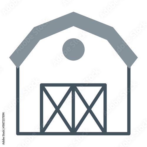 Barn Vector Icon Design