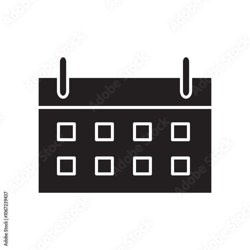  calendar simple icon design vector