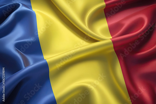 Romanian flag for national Day or Independence Day of Romania