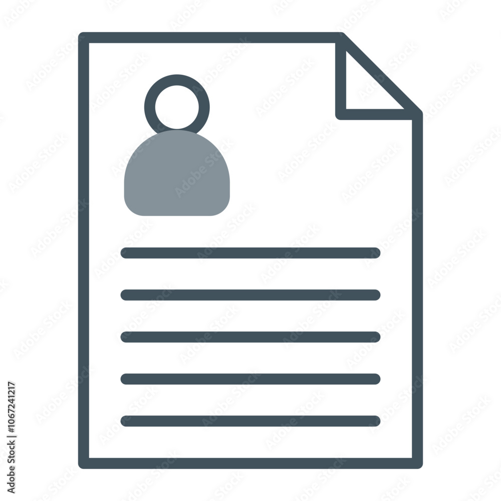 Curriculum Vitae Vector Icon Design Curriculum Vitae Vector Icon Design