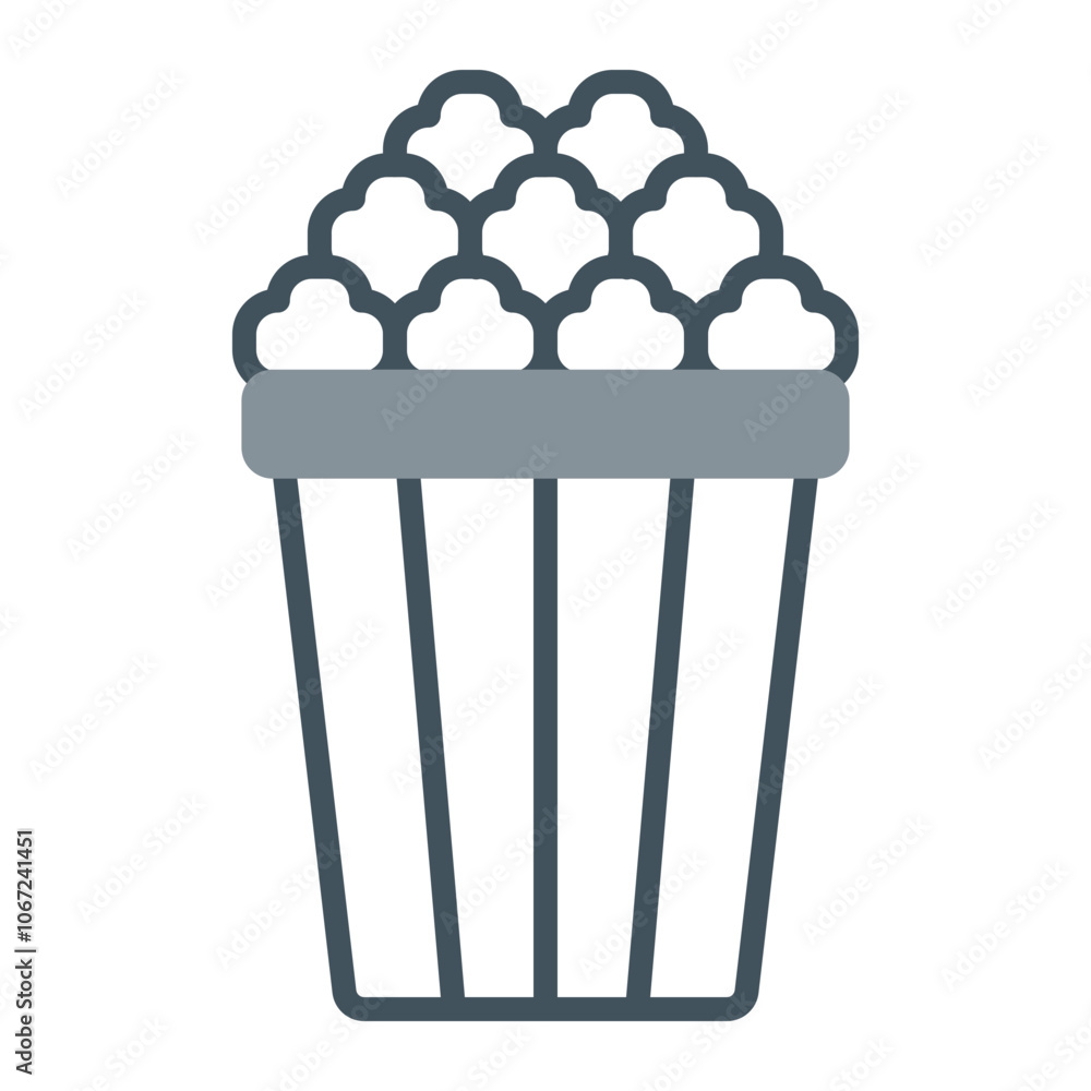 Popcorn Vector Icon Design Popcorn Vector Icon Design