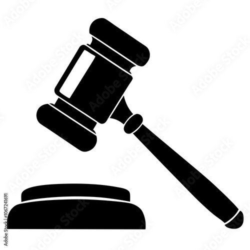 Gavel Silhouette vector illustration