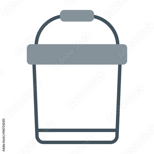Bucket Vector Icon Design
