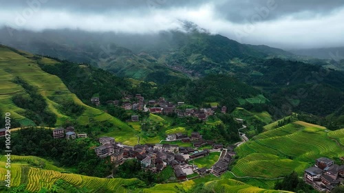 Scenery of Longji Terraced Fields in China